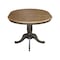 International Concepts Round 36 in Rd top ped table, 12 in leaf, 29.3 inh, dining Height, Hickory/Washed Coal, 36 W, 48 L K45-36RXT - alternate 5
